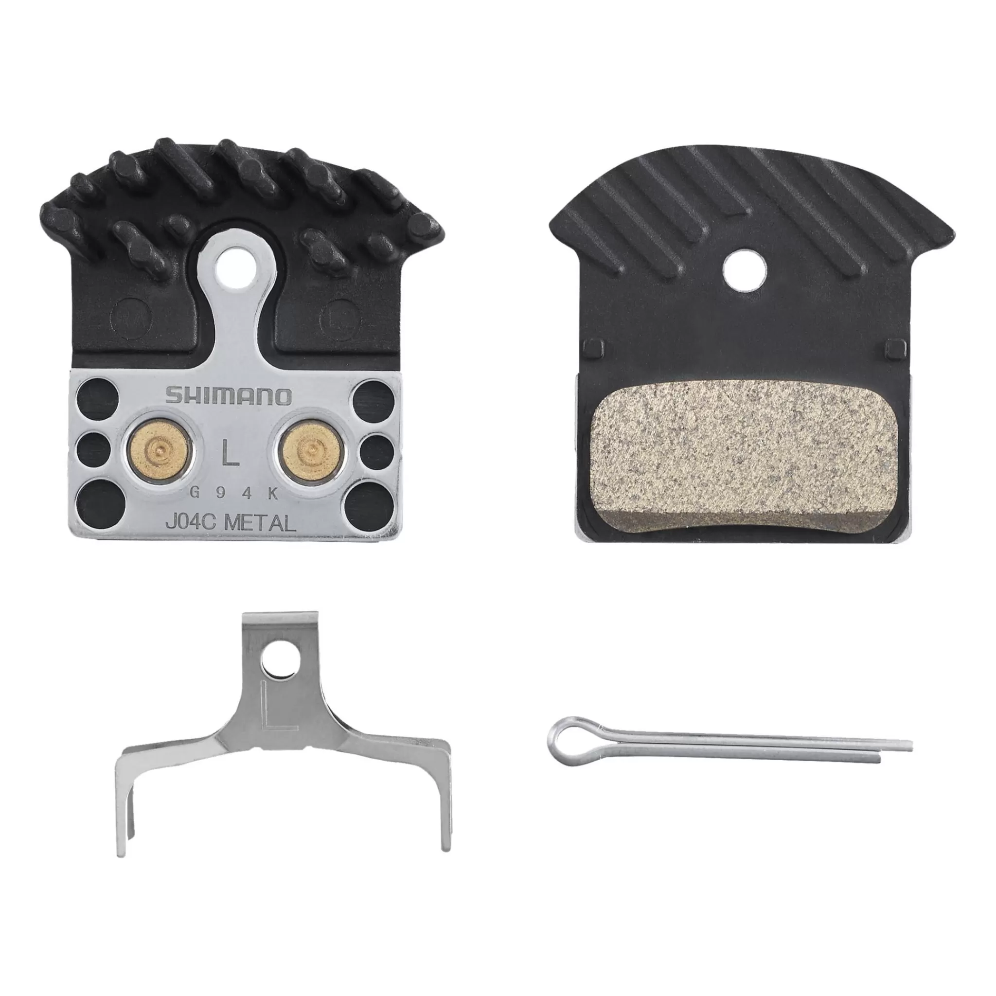 Cheap shimano Brake Pads Xtr-Deore Metal W/Cooling Ribs, Bremseklosser