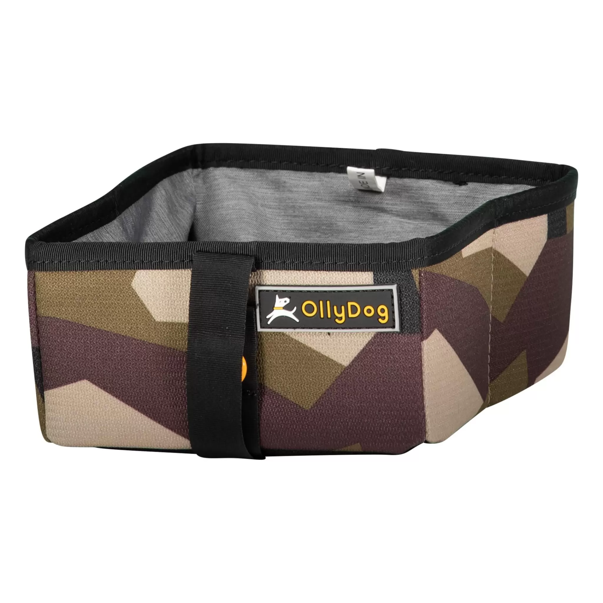 Hot OllyDog Crumple Travel Bowl Swedish Camo, Hundeskal