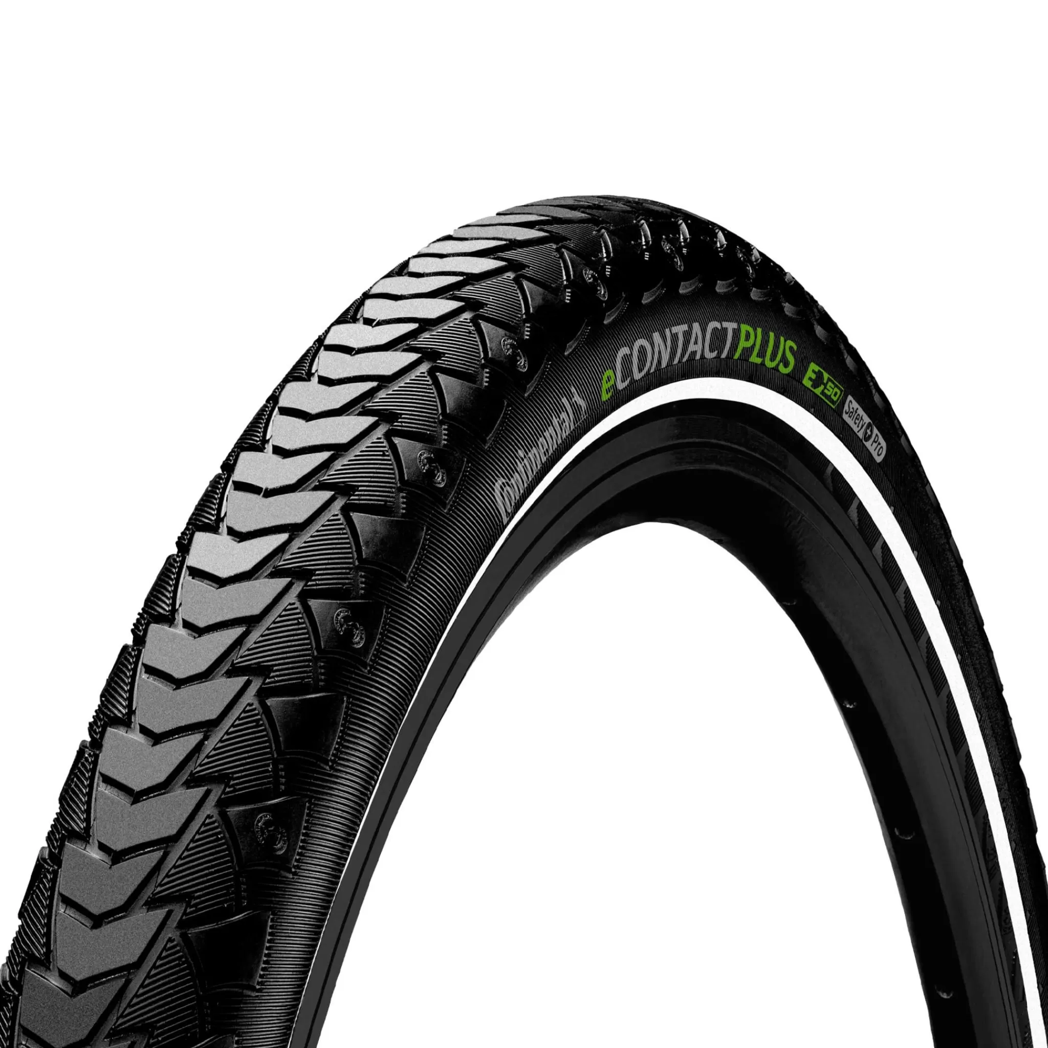 Clearance continental Econtact Plus Black/Black Reflex Wire 50-622, Elsykkeldekk, 50 Mm