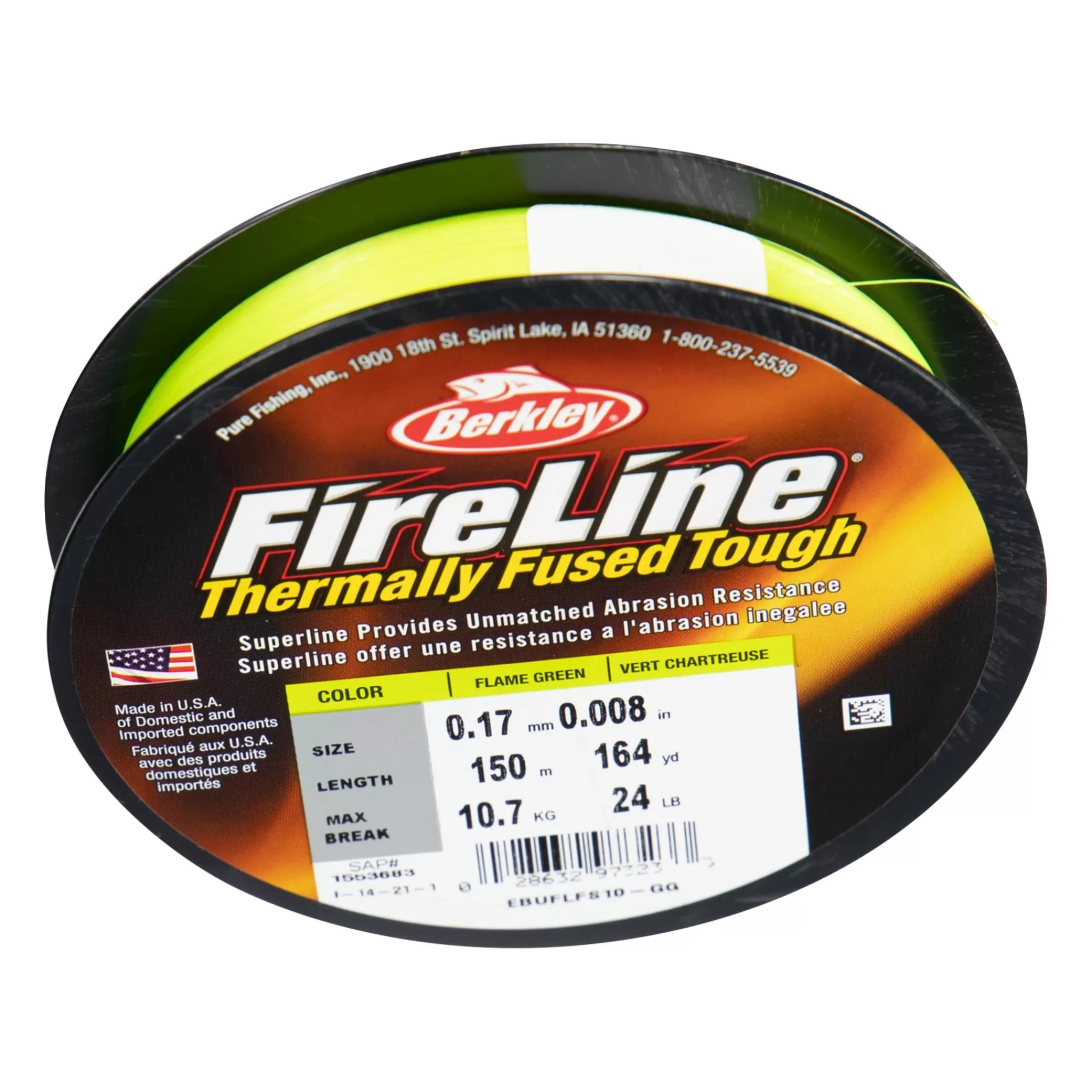 Hot berkley Fireline 150M Flame Green, Multifilament