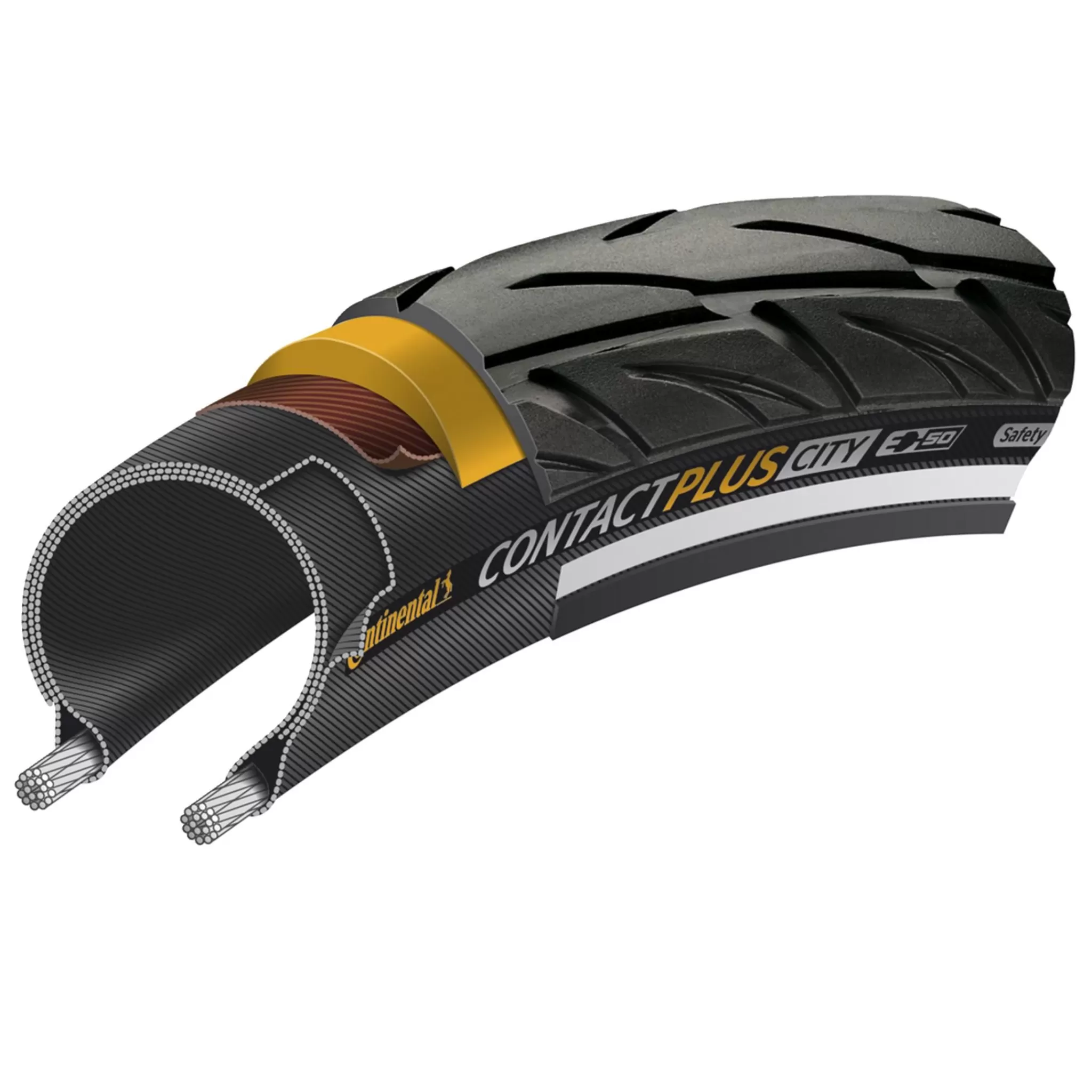 Shop continental Tire Contact Plus City Safetyplusbreaker 700X42, Sykkeldekk